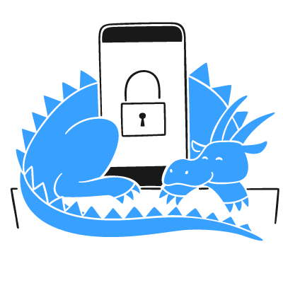 Hand-drawn style icon of a hand holding a smartphone displaying a notification bell, representing mobile alerts.